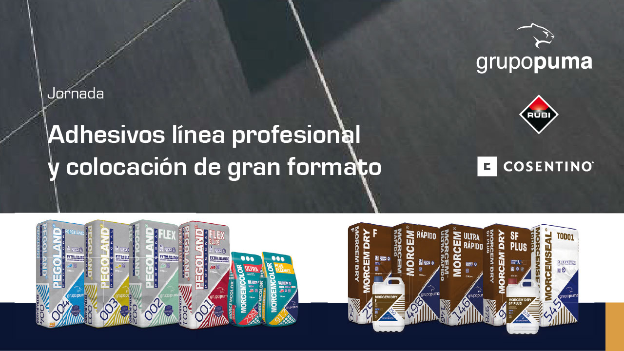 Jornada Grupo Puma sobre 'Adhesivos línea profesional y colocación de gran formato'
