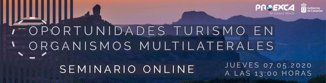 Webinar 'Oportunidades turismo en organismos multilaterales'