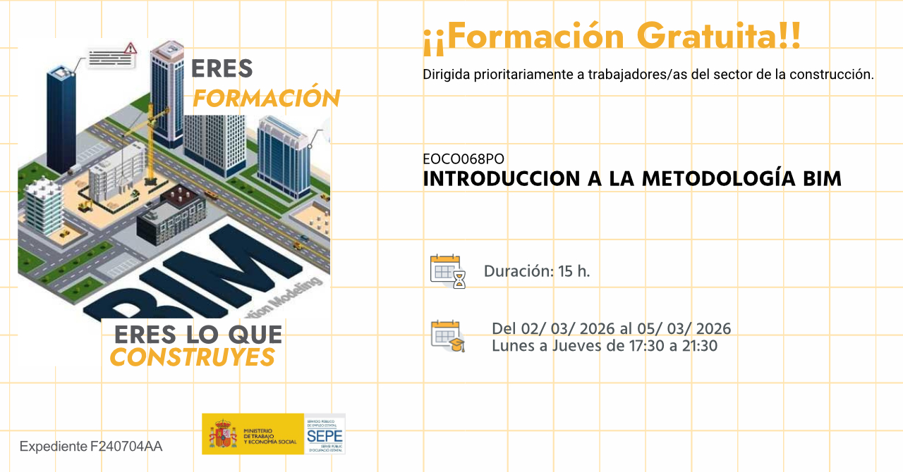Curso gratuito de introducción a la metodología BIM