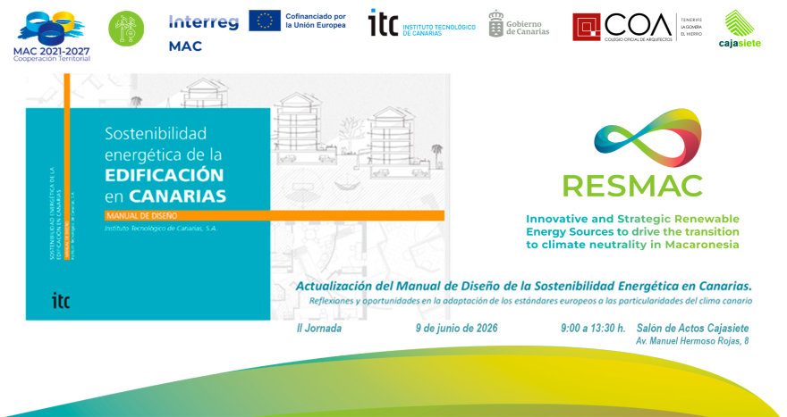 II Jornada para la actualización del Manual de Diseño de la Sostenibilidad Energética en Canarias